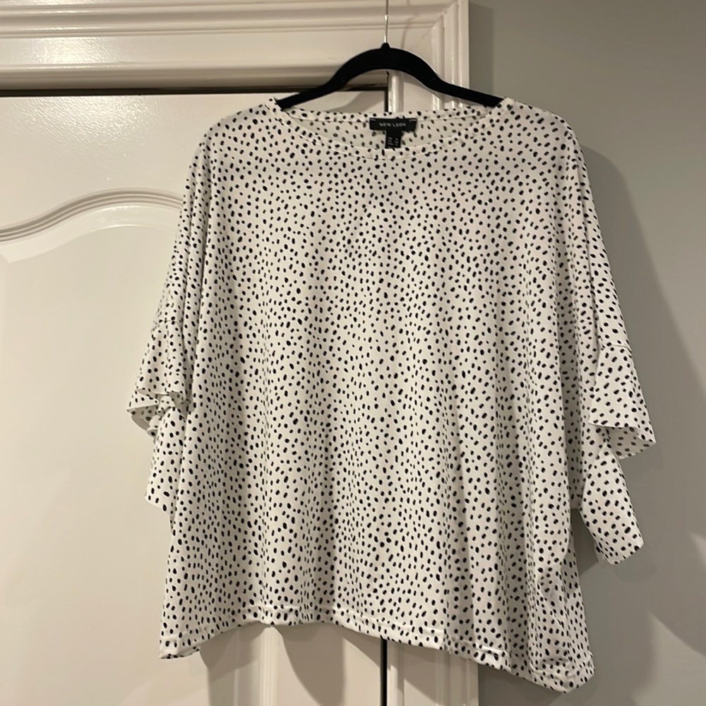 Black & White Spotted Blouse
